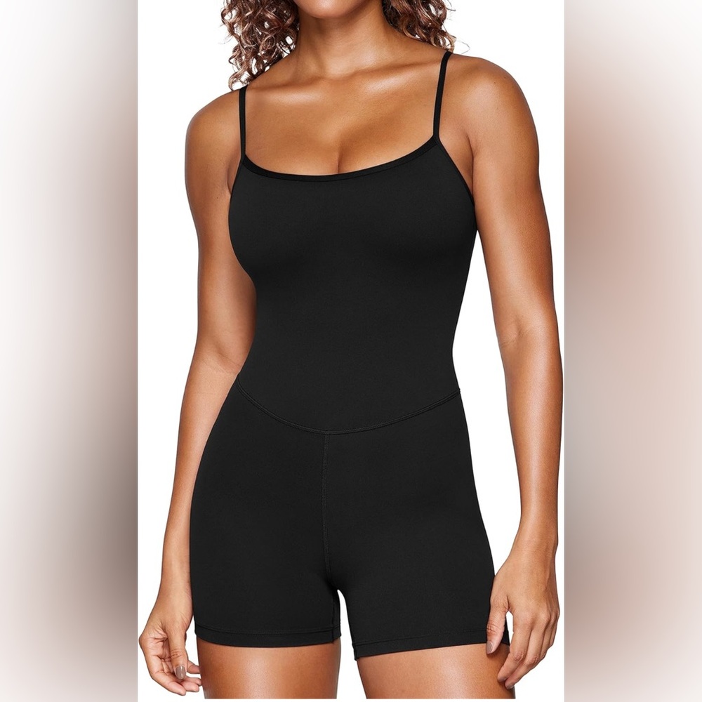 CRZ YOGA Black Shapewear Bodysuit